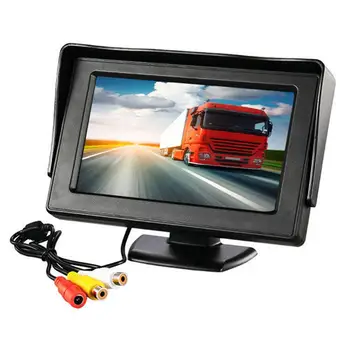 

4.3inch TFT LCD HD Display 2-Way AV Monitor for Car Reverse Camera DVD 16:9 Universal Car Accessories DC 12-24V