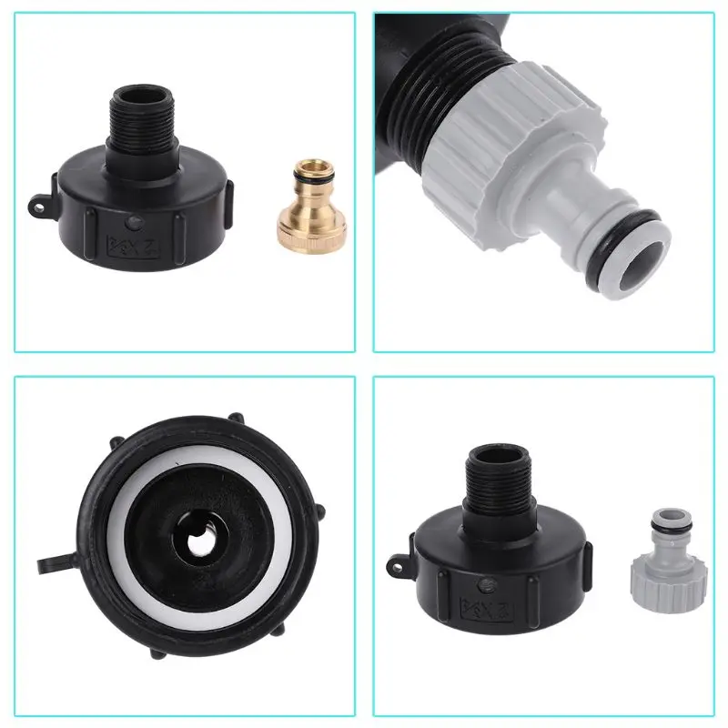 3/4" Garden Water Hose Thread Irrigation Valves Fittings Accessories Outlet for IBC Tank Brass Practical C63E