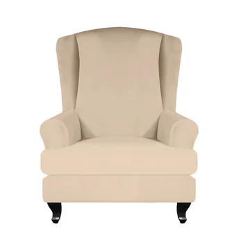 

High Stretch Furniture Protector Slipcover Modern Wing Chair Cover Soft Couch Removable Home Decor Dustproof Full Wrap Washable