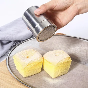 

Stainless Steel Powder Icing Sugar Cocoa Chocolate Flour Duster Sugar Shaker