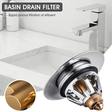 Pop-up Basin Floor Drain Filter Hair Catcher Anti Clogging Bath Stopper Shower Sink Strainer Plug Kitchen Accessories Universal