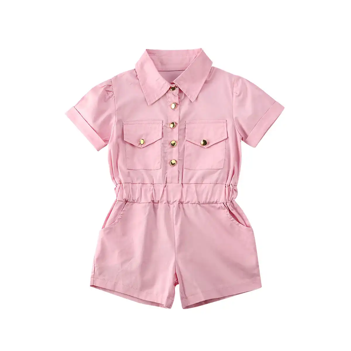 baby girl short sleeve romper