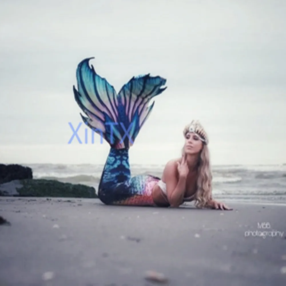 Adults Mermaid Tail Woman Man Swimming Dress For Cosplay Photo Shooting Beauty Women Can Add Monofin Bikini Bra 1