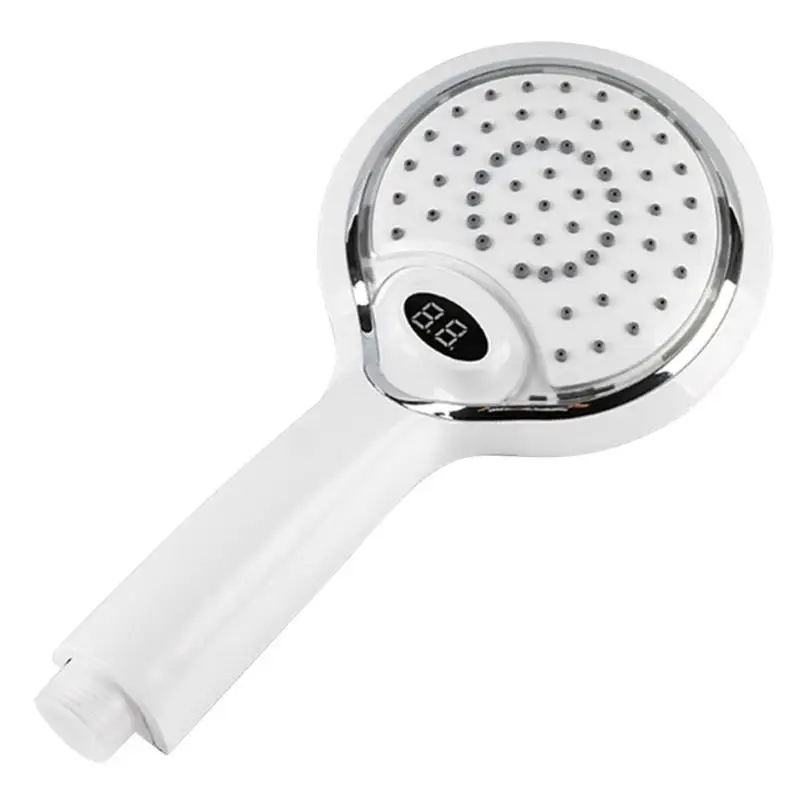 LED Handheld Shower Head with Temperature LED Digital Display Shower Sprinkler