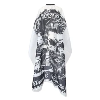 

1 Pc Professional Salon Haircut Apron Anti-dust Shawl Fashion Retro Skull Shawl Haircut Shawl for Barber Shop