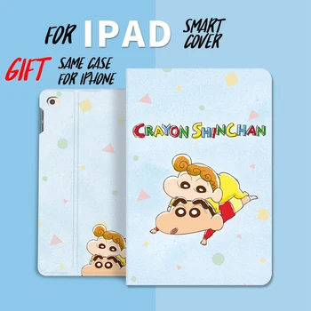 

Japan Cartoon Smart Flip Cover For iPad Air 3 Pro 9.7 10.2 10.5 11 12.9 2019 2017 Tablet Case For ipad 9.7 2018 7th soft Case