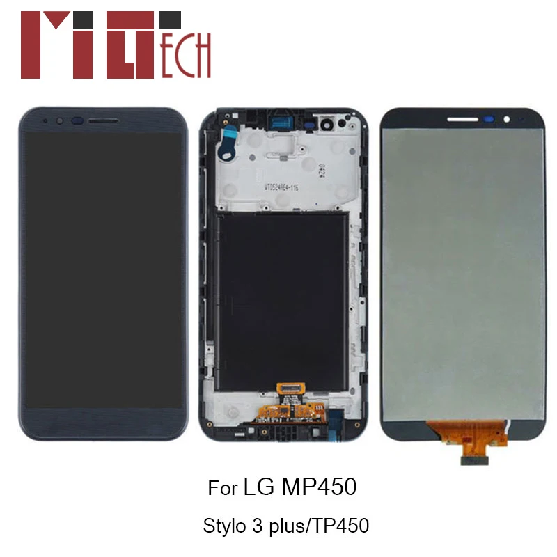 

Original LCD Display For LG Stylo 3 Plus TP450 MP450 Touch Screen Digitizer Black With Frame Full Assembly Replacement
