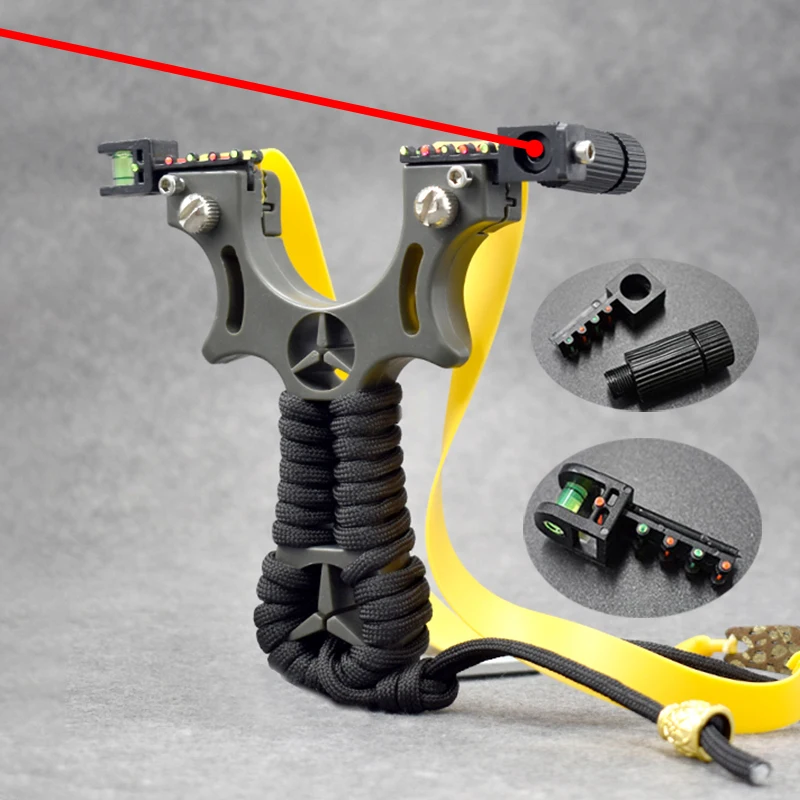 Resin Laser Slingshot Infrared High Precision Flat Rubber Band Screw Clip Design Outdoor Hunting Shooting Special Catapult | Спорт и