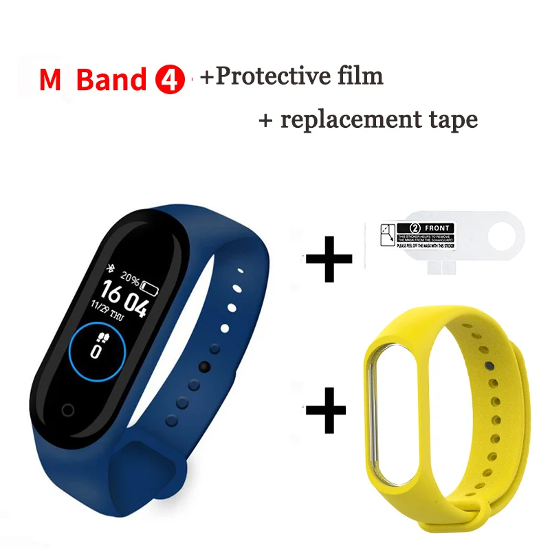 M4 New Smart Bracelet With Replacement With Smart Belt Heart Rate Activity Fitness Tracker Daily Sports Wear Wild M4 - Цвет: 20