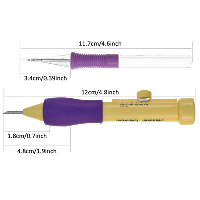 Magic Embroidery Pen Punch Needle Kit 100 Colors Skeins Embroidery Threads Cross Stitch Floss DIY Knitting Sewing Accessory Tool (7)