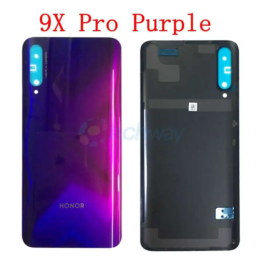 Заднее стекло для huawei Honor 9X 8x крышка батареи Панель задняя дверь для huawei Honor 9X Pro Корпус чехол замена крышка батареи