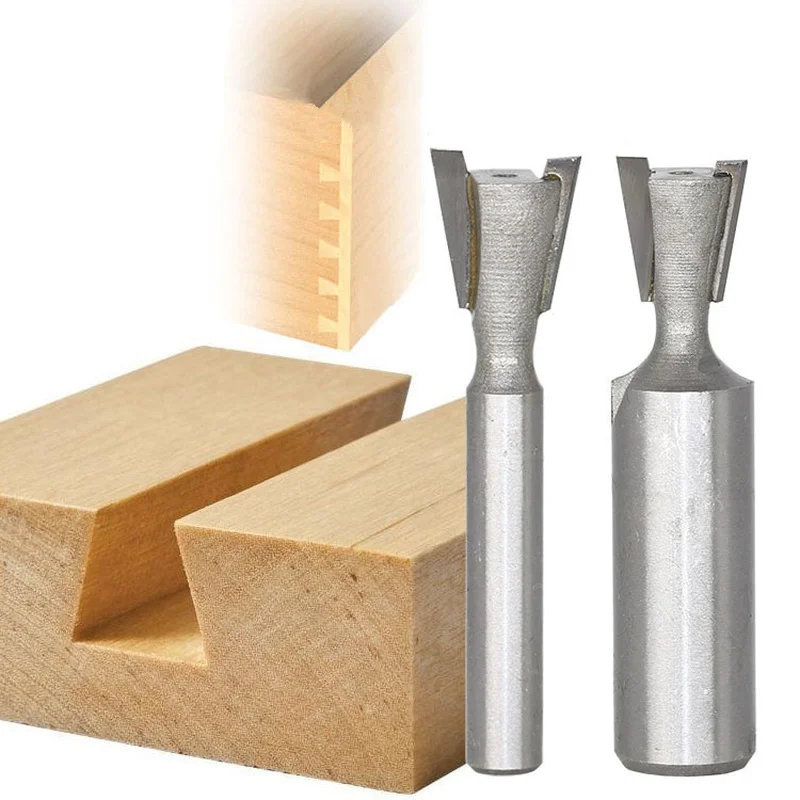

High Quality dovetail router bit 8mm Shank collet extension rod wood t slot milling cutter carbide Engraving Woodworking Tools