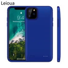 Чехол для зарядного устройства Leiouna 6200 мАч для iPhone 11 ProMax, чехол для зарядного устройства с внешним аккумулятором, защитный чехол для iPhone 11 11Pro