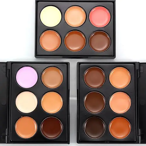 

Women Beauty Makeup Cosmetic Tool Long Lasting 6 Colors Concealer Cream Palette