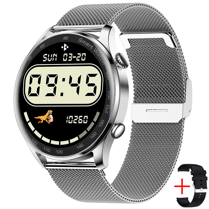 2022 New Bluetooth Call Smart Watch Men Women Heart Rate Monitor Fitness Tracker Music Player 1.36Inch 390*390 HD Smartwatch+Box 