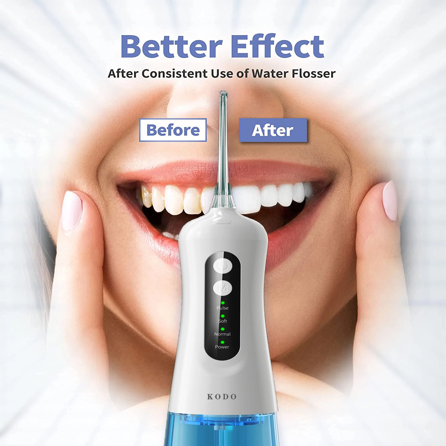 KODO irygator doustny do zębów Flosser irygator wodny USB akumulator przenośny Dental strumień wody pod ciśnieniem 300ML irygador dental dental floss 6 KODO irygator doustny do zębów Flosser irygator wodny USB akumulator przenośny Dental strumień wody pod ciśnieniem 300ML irygador dental dental floss 6