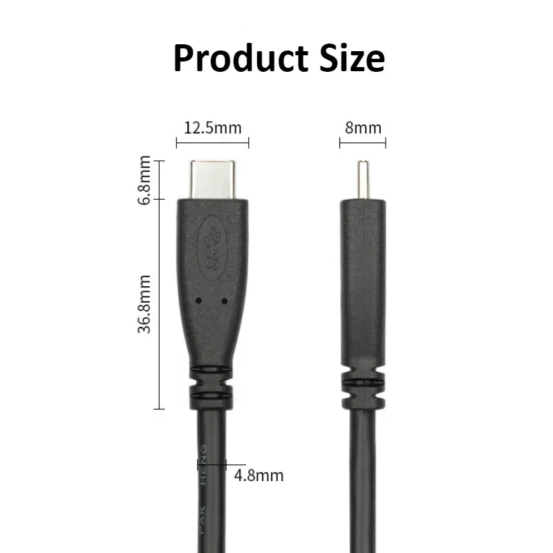 Кабель для быстрой зарядки и передачи данных 0 2 м 3 USB 1 Type C к 60 Вт S9 S8 Plus Nexus 6P т.