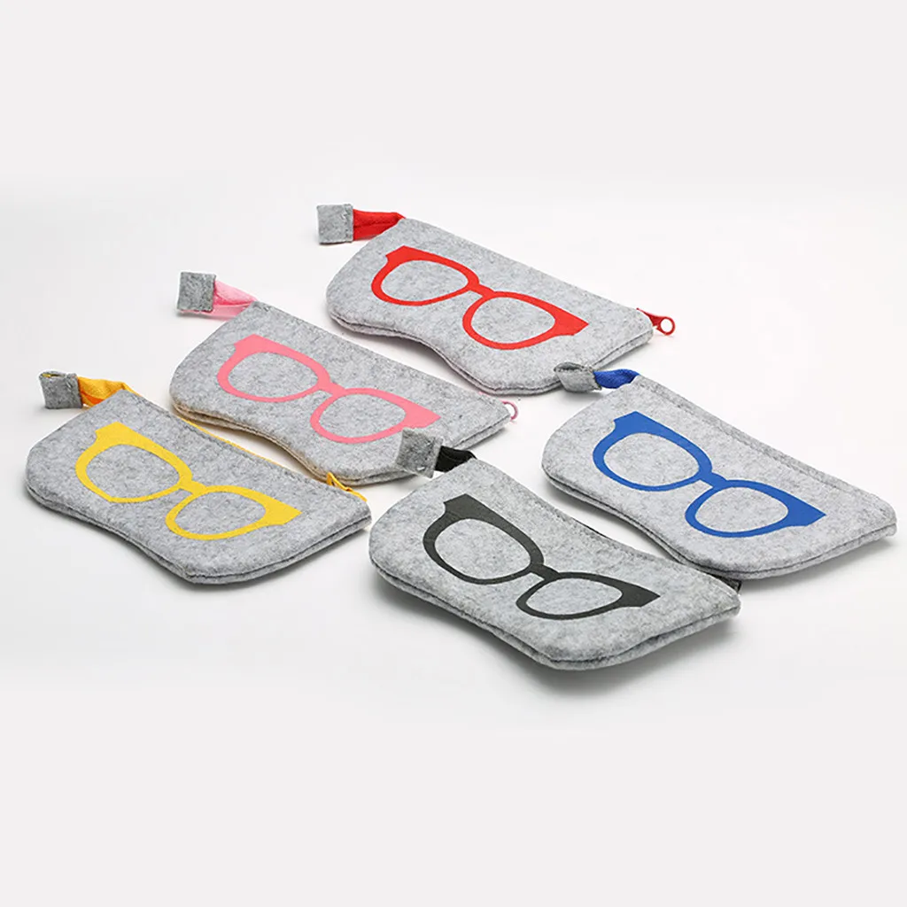 

Fashions Zipped Sunglasses Glasses Spectacle Case Pouch Soft Zip Glasses Case Spectacle Storage Protection Sunglasses Bag