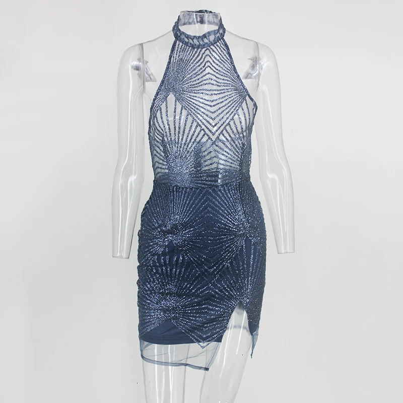 Tobinoone, сексуальное однотонное вечернее платье, женское прозрачное геометрическое платье на бретельках с блестками, одежда для ночного клуба, летнее платье Vestidos