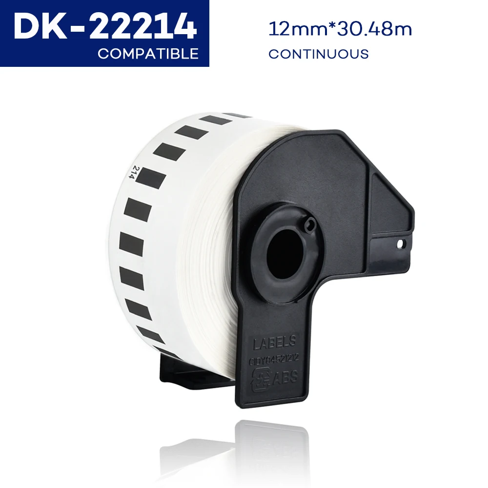 CIDY для Brother DK 22214 ярлыки из непрерывной термобумаги DK22214 2214 12 мм * 30 48 м совместимые