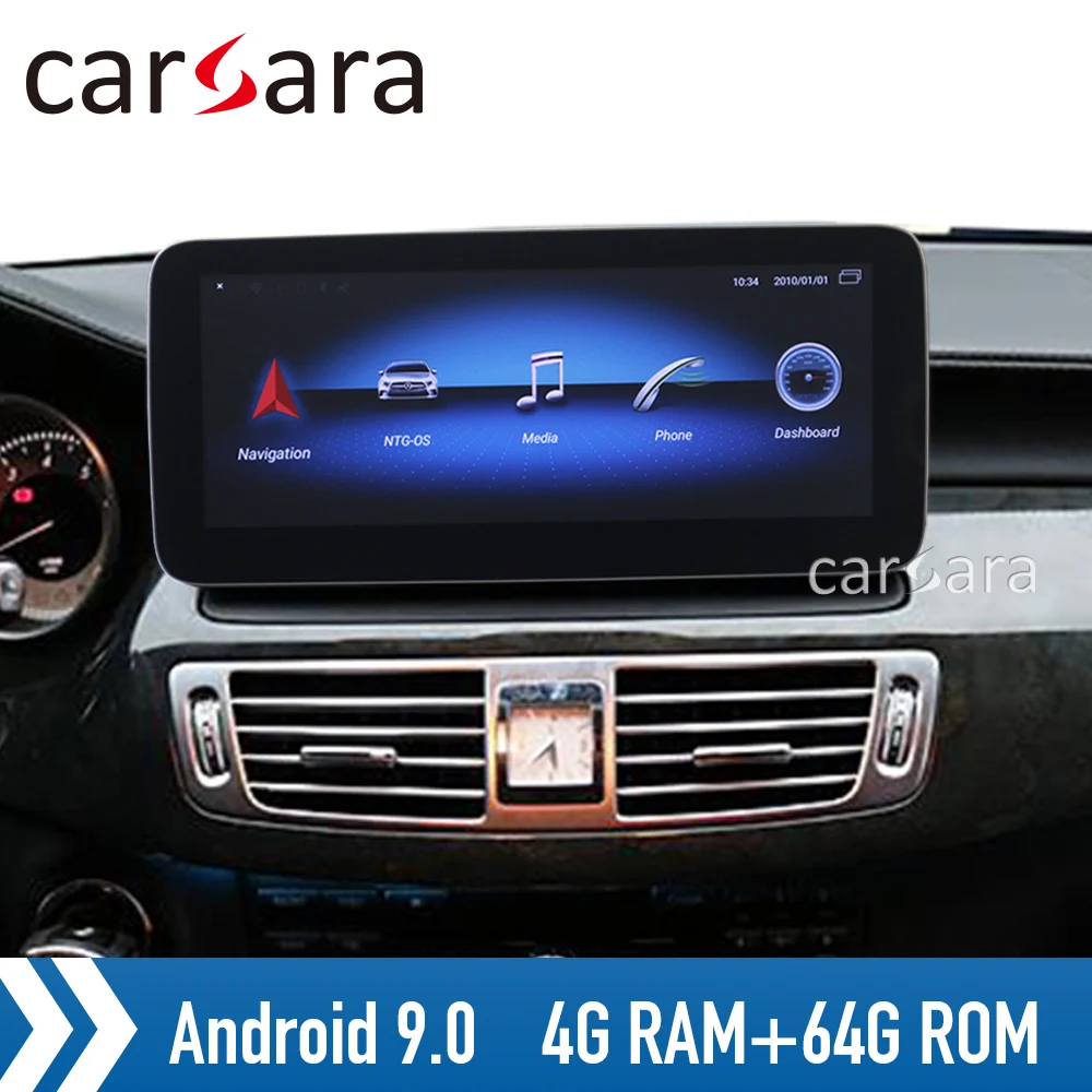 GPS навигатор Экран Android 9 CLS W218 круглый Угловой дисплей C218 NTG4 головное устройство