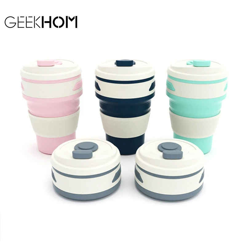 Coffee Mugs Telescopic Drinking Folding Silicone Cup Portable Coffee Cup Multi function Foldable Silica Mug Travel|Coffee Cups & Mugs| - AliExpress