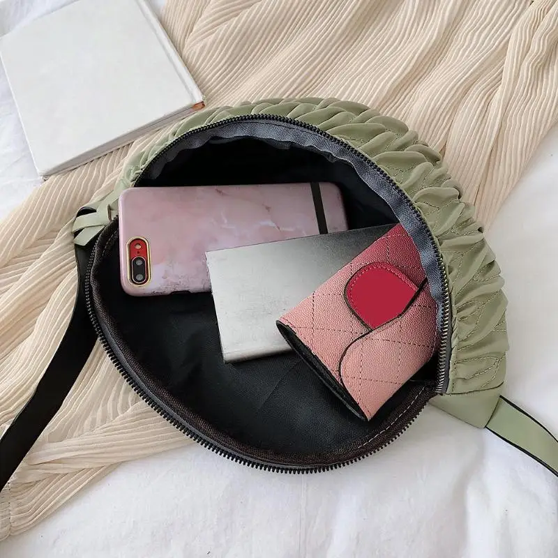 Женская сумка Soild Цвета Сумки sac основной femme поясная сумка плиссированная из искусственной кожи модные однотонные нагрудные сумки через плечо