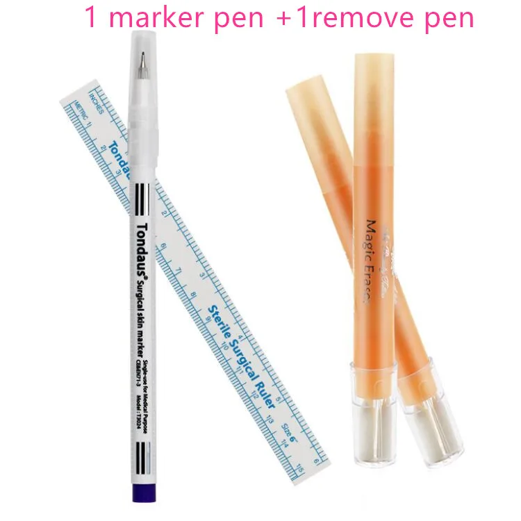 1 remove .1 marker Новейший дизайн татуировки бровей удаляет кожу маркер ручка волшебный ластик для удаления кисти татуировки писец татуировки аксессуары татуировки боди-арт - Цвет: 1 remove .1 marker