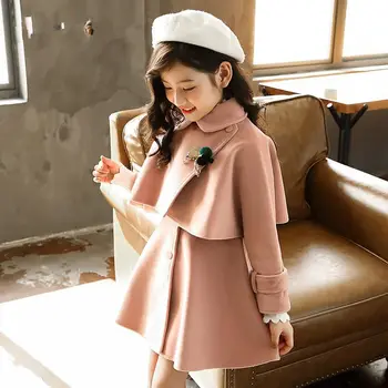 

Girls Autumn and Winter Dresses 2020 New Princess Dress Woolen Vest Skirt Two-piece Children's Clothes Thickened Girls Skirt