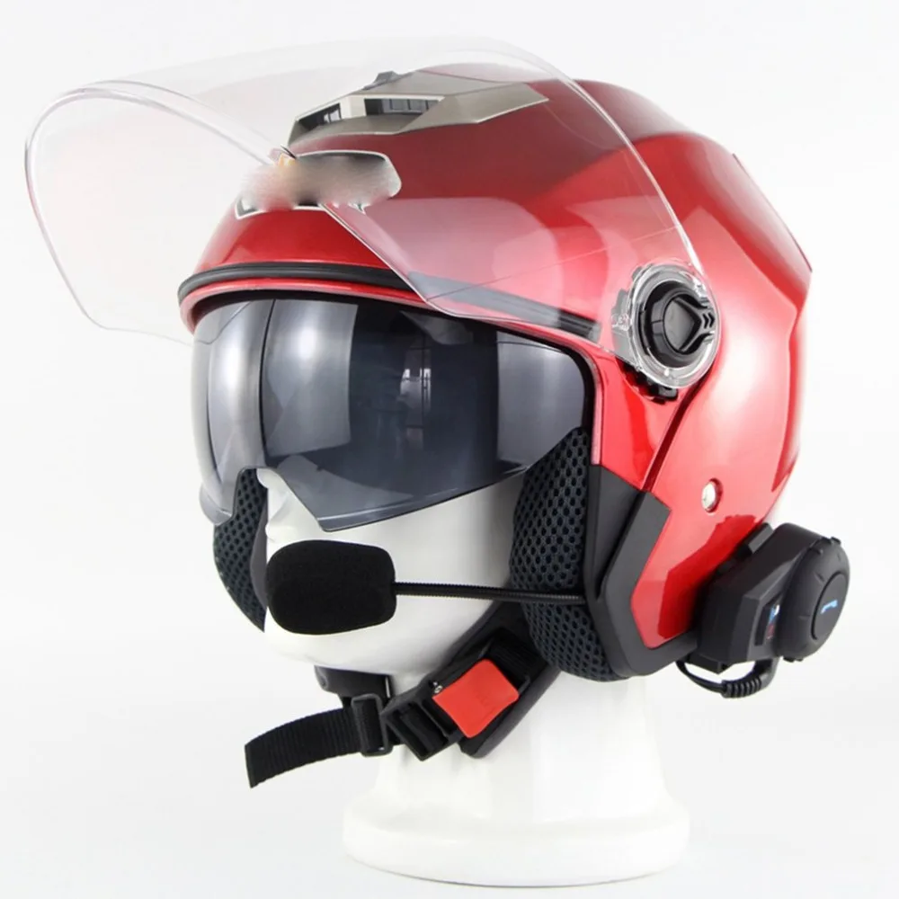 США штекер мотоциклетный шлем 500 м портативная рация гарнитура шлем Беспроводная гарнитура наушники шлем рация система