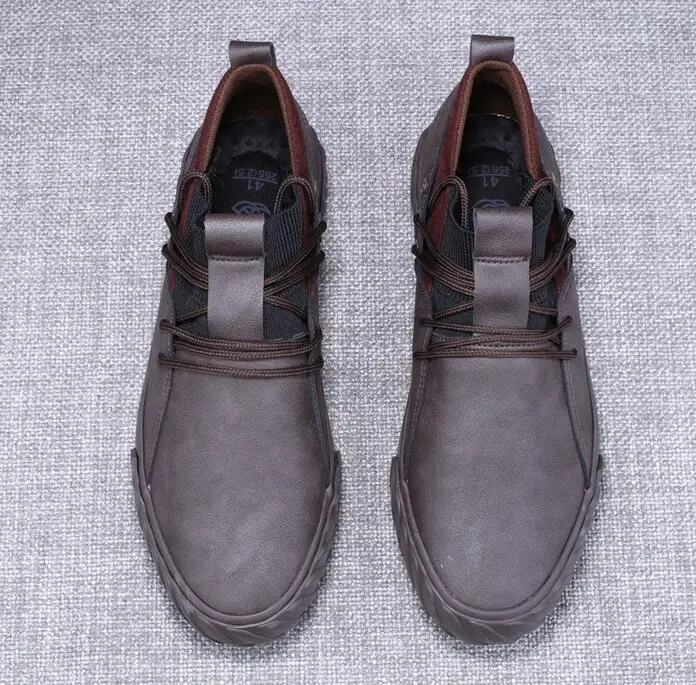autumn new fashion street cool men lace up leather casual shoes man trend shoes man loafers