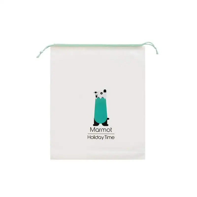 Сумка для хранения одежды на шнурке переносная дорожная влагостойкая водонепроницаемая сумка для хранения прозрачная сумка для хранения багажа - Цвет: KR0686AM