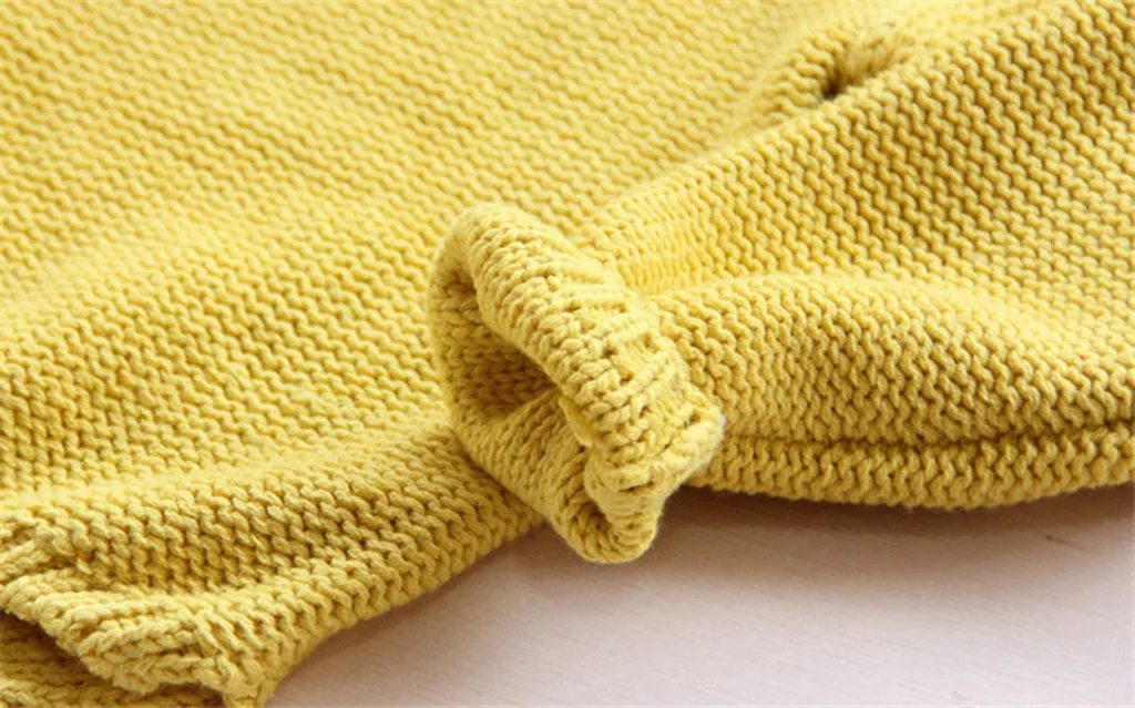 Детские свитера; Однотонный свитер с капюшоном для маленьких девочек; вязаные топы; вязаный свитер; сезон осень-зима; вязаная верхняя одежда для малышей