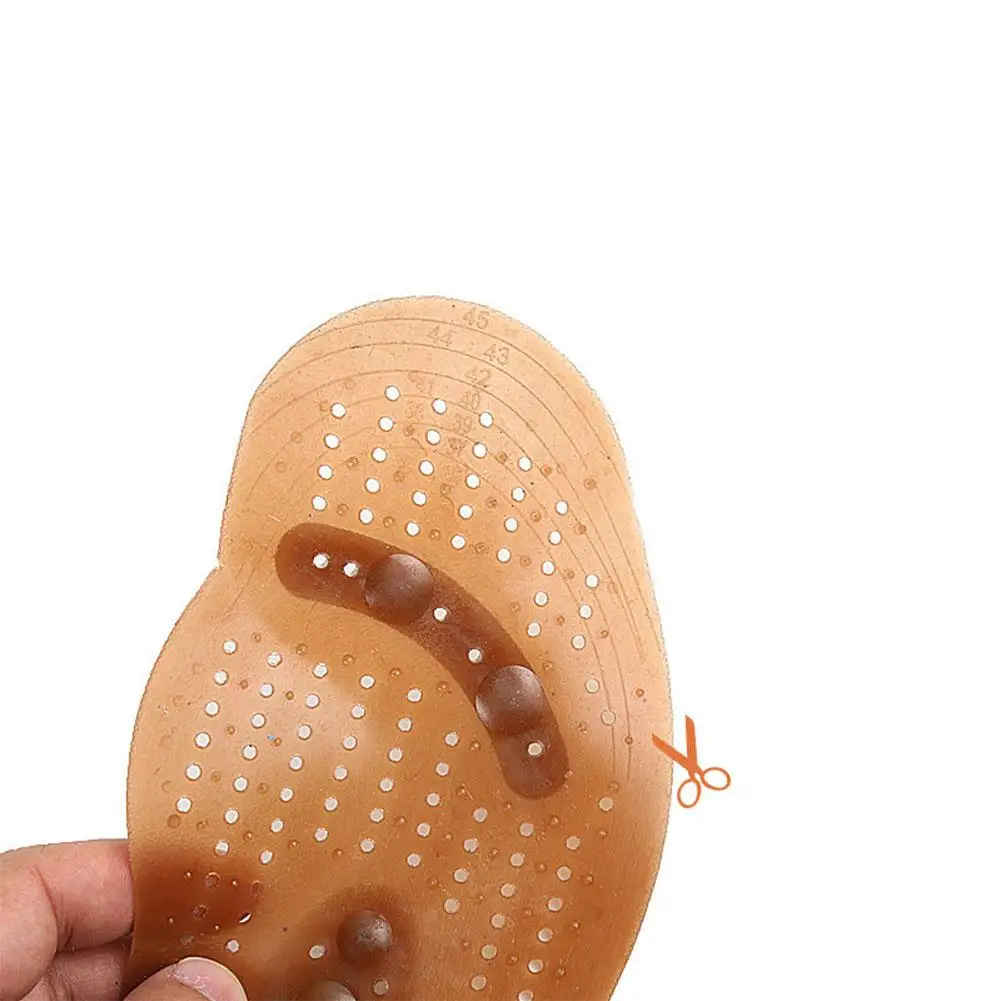 Kuulee Магнитная терапия массажные стельки улучшает кровообращение снимает боль ног массажные стельки резиновый магнит коричневый