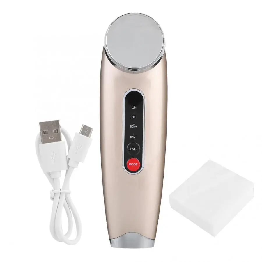 New Electric Negative Ion Face Beauty Machine Warm Compress Face Cleaning Massager Nourishing Moisturizing Skin Care Tool