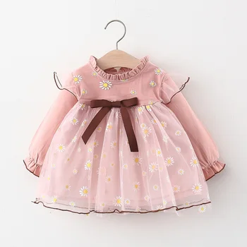 

Baby dress for spring girls clothes coat long sleeve dress kids princess birthday party tutu dresses toddler baby clothing dress