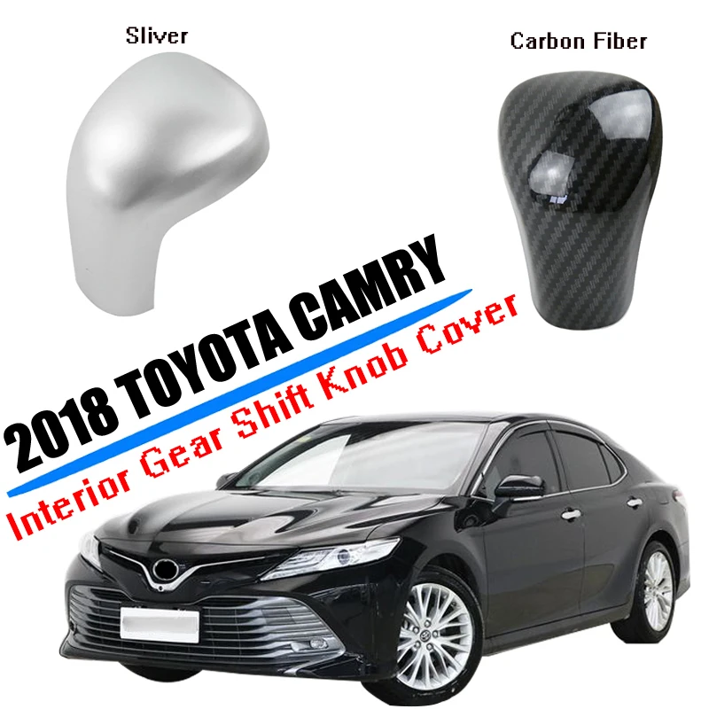 Для Toyota Camry 2018 2019 Щепка и углеродное волокно ручка переключения передач покрытие