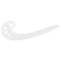 Règle de couture en plastique en forme de virgule, courbe française, dessin sur mesure, outil artisanal, bricolage, livraison directe 