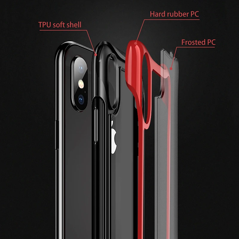 Чехол для iPhone 11 Pro Max 5 8 6 1 дюймов 2019 жесткий резиновый чехол из ТПУ