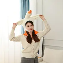 

Kawaii Plush Headgear Comfortable Decorating Lightweight Animal Funny Headgear Hat Photo Props Toy for Unisex