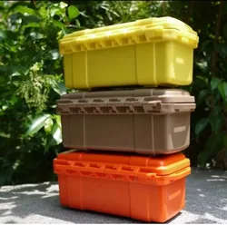Boîte à outils d'extérieur, Kits d'outils étanches boîte de rangement protecteur de sécurité organisateur de voyage conteneurs scellés quincaillerie outillage en plastique 