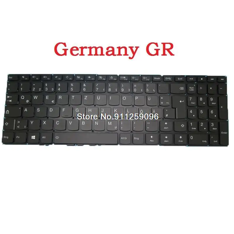 Tastiera Per Lenovo 510-15Isk 510-151Ikb V310-15Isk V310-15Ikb V310-15Igm V110-15Ikb V110-15Isk V110-15Iap Germania Gr Retroilluminato