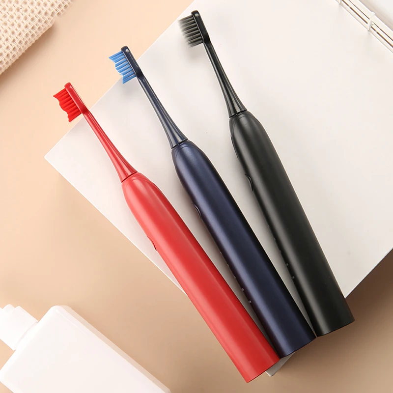 Electric Toothbrush 3 Replacement Brush Heads Battery Sonic Teeth Waterproof Deep Cleaning Included Soft-Bristle Electric Toothbrush 3 Replacement Brush Heads Battery Sonic Teeth Waterproof Deep Cleaning Included Soft-Bristle
