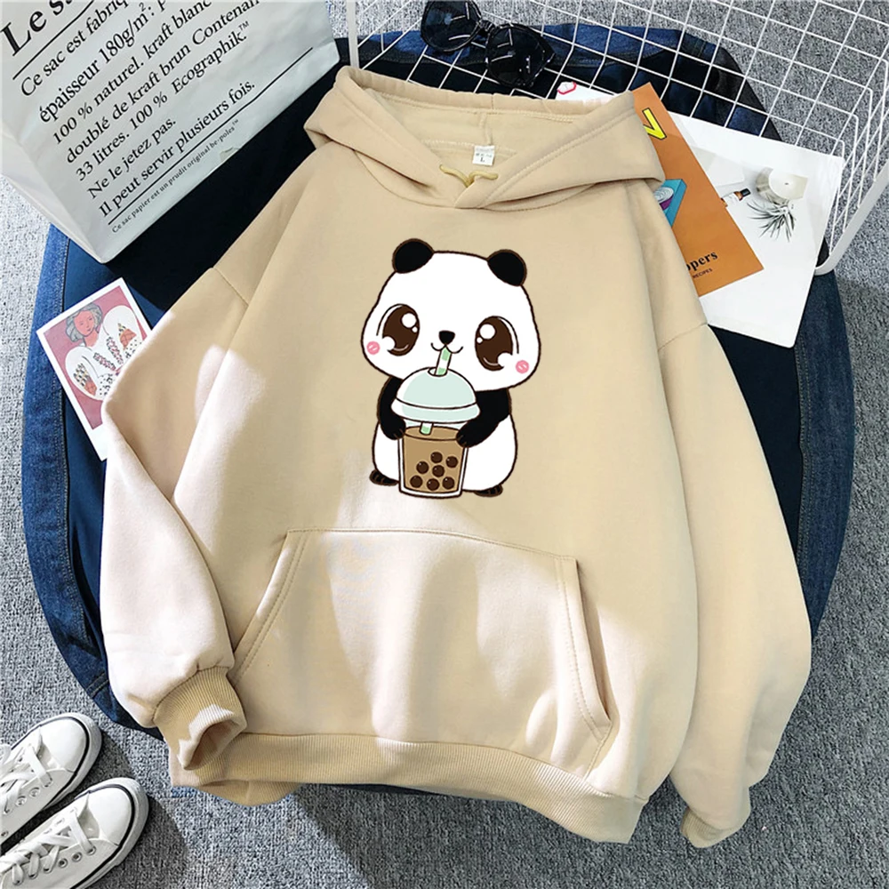 Men's Bears Drucken Nette Dropshipping Harajuku Vintage Schwarz Hoodie Tops Oversize Langarm Streetwear Pullover Kleidung