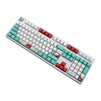 

104keys Practical PBT Easy Install For Mechanical Keyboards Coral Sea Computer Peripherals Home Office Suspension Keycaps Dyed