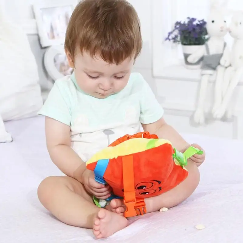  Montessori Baby toys Buckle Letter Basic Life Skills Toddler Learn to Dress Teaching Board Toys for - 4000124907330