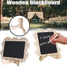 Деревянная доска таблички для сообщений с подвесными струнами для свадебной вечеринки, украшения для досок, деревянная подставка для доски, инструмент