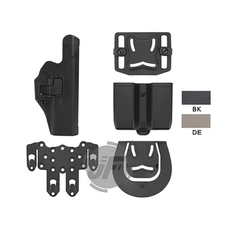 

Tactical Serpa Level 2 Auto Lock Duty Right Hand Pistol Holster w/ MOLLE Platform & Magazine Pouch For Glock 17 19 22 23 31 32