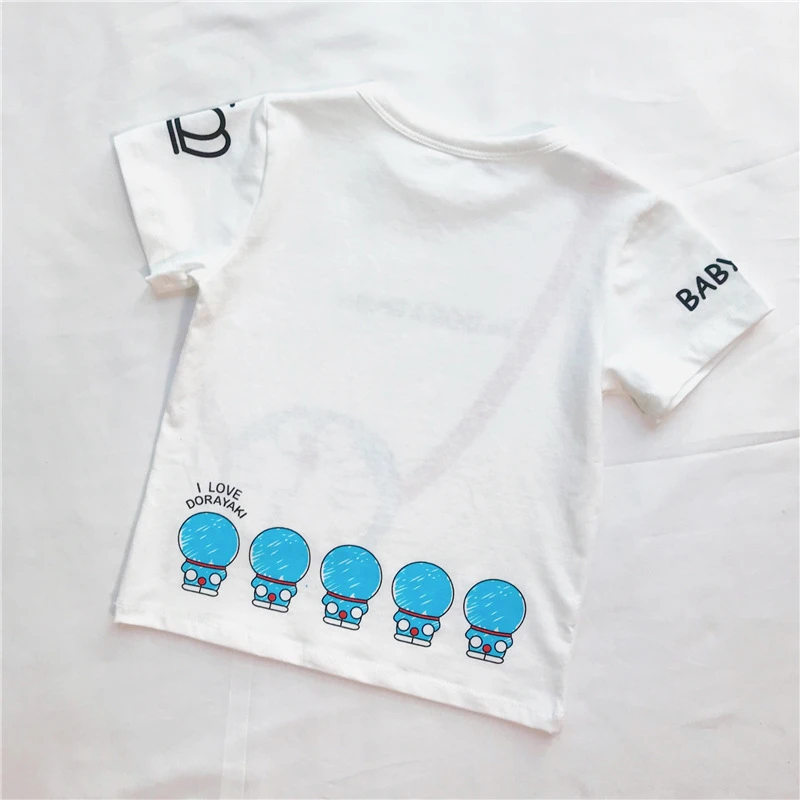 KIKIKIDs/детская белая футболка с героями мультфильмов Топы в японском стиле для маленьких мальчиков и девочек, детская летняя повседневная футболка с короткими рукавами фирменный дизайн