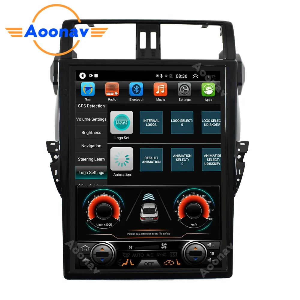 Автомобильный радиоприемник 2DIN 15 дюймов android для TOYOTA Land Cruiser Prado 2014-2017 UI_0009_2020_01_01_08_30_47